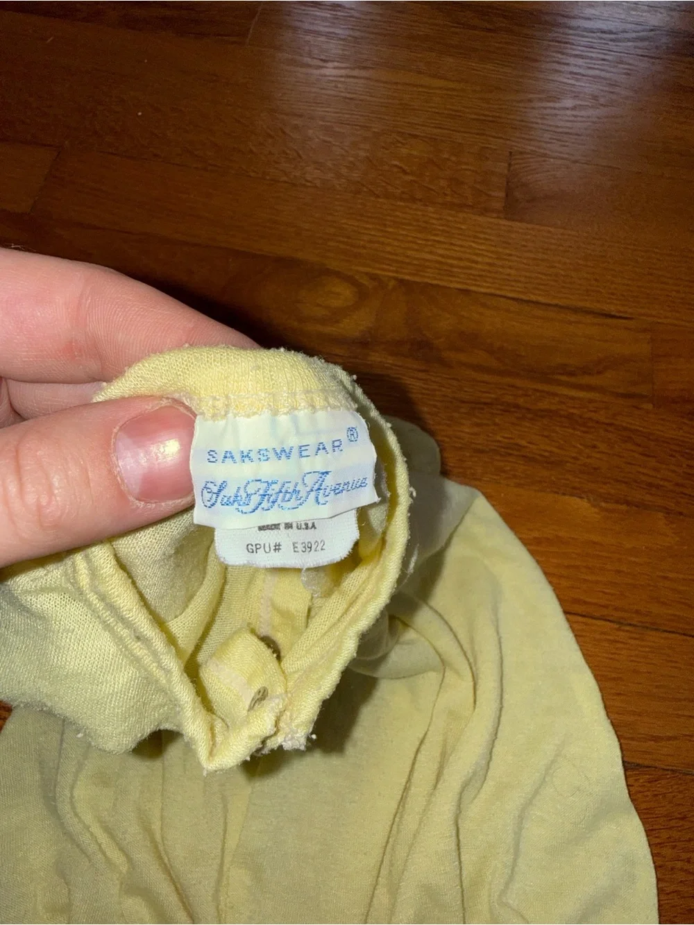 Vintage 80s Saks Fifth Avenue Infant Baby Sleep Sack Romper One Piece Cute